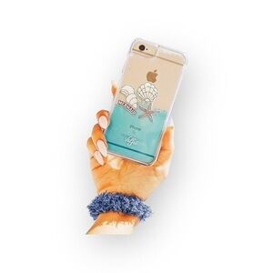 Stylish Blue and Clear Phone Case